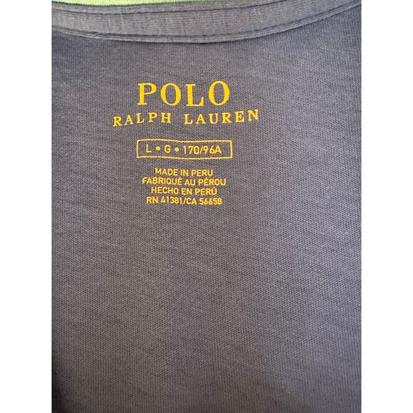 Polo Ralph Lauren Colorblock Cotton T-Shirt Dress Blue Large - Picture 4 of 5